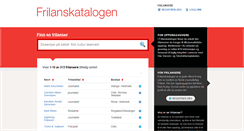 Desktop Screenshot of frilanskatalogen.no