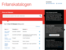 Tablet Screenshot of frilanskatalogen.no